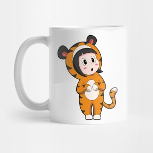 Tiger Girl Costume Mug